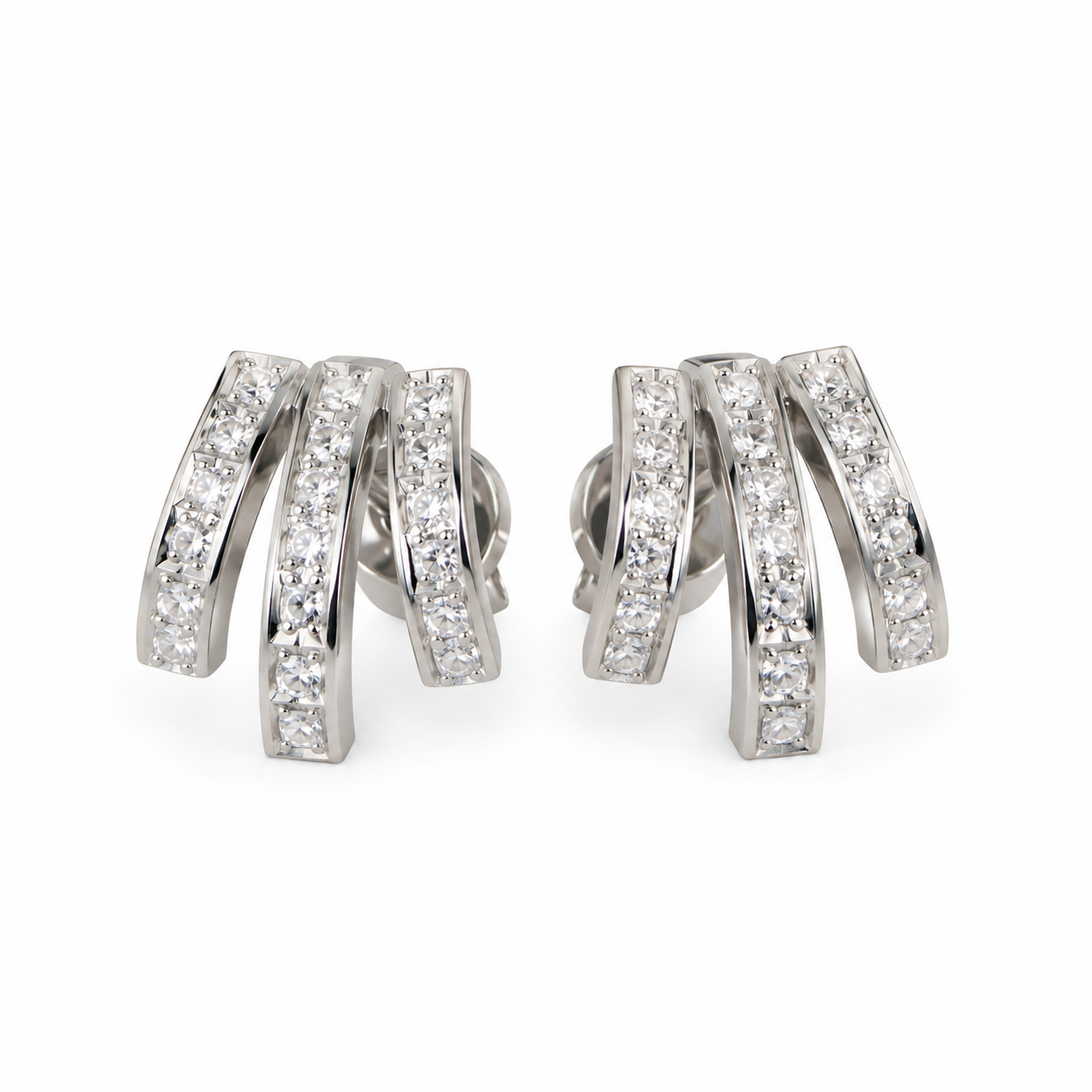 Silver Sterling Queen Earring