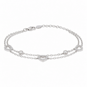 Layer Heart Charm Bracelet