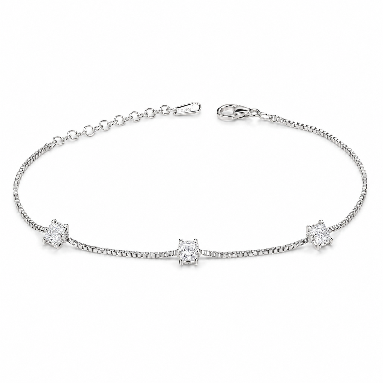 Zirconia Dust Tennis Bracelet
