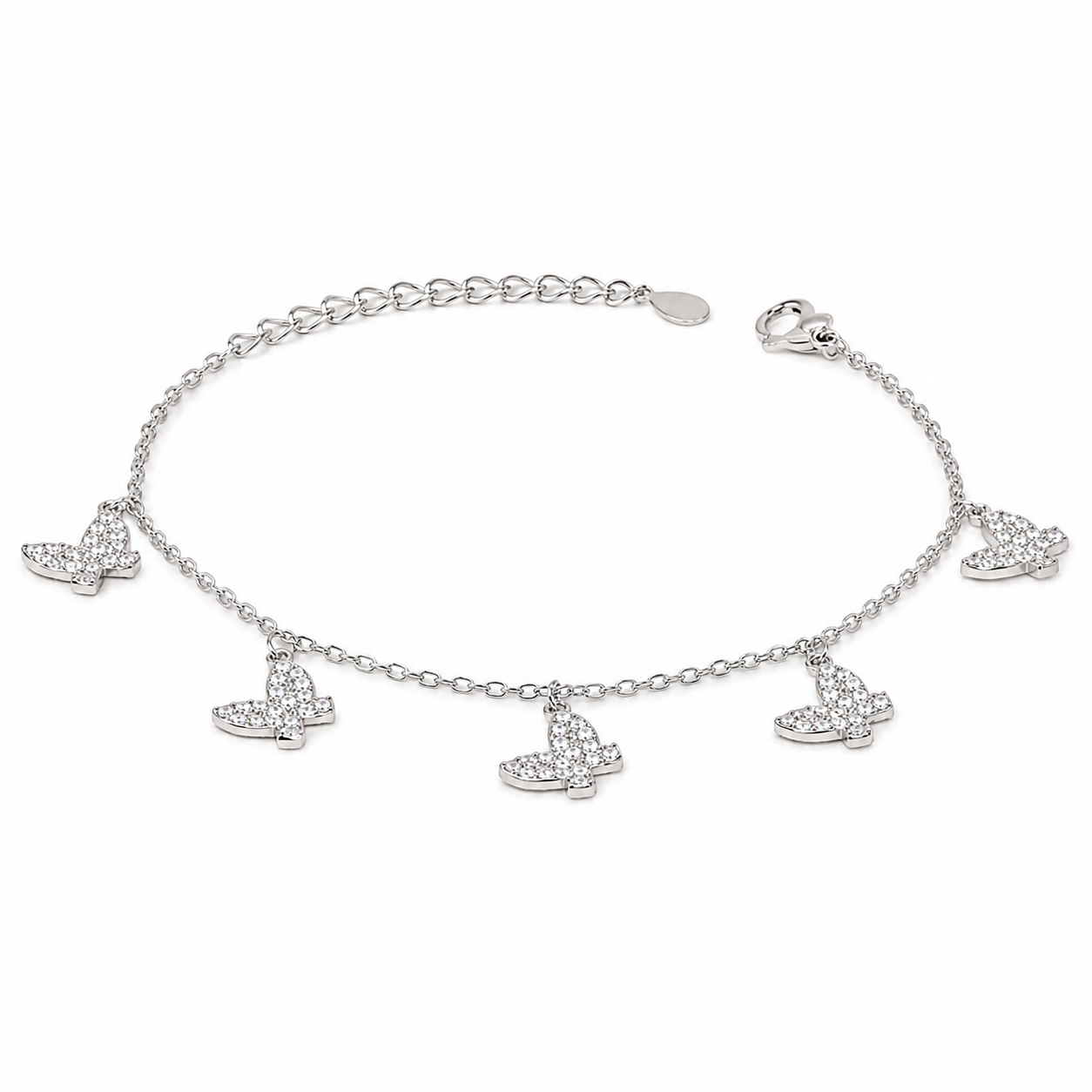 925 Silver Titli Charm Tennis Bracelet