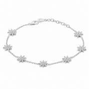 925 Silver Arna Charm Tennis Bracelet