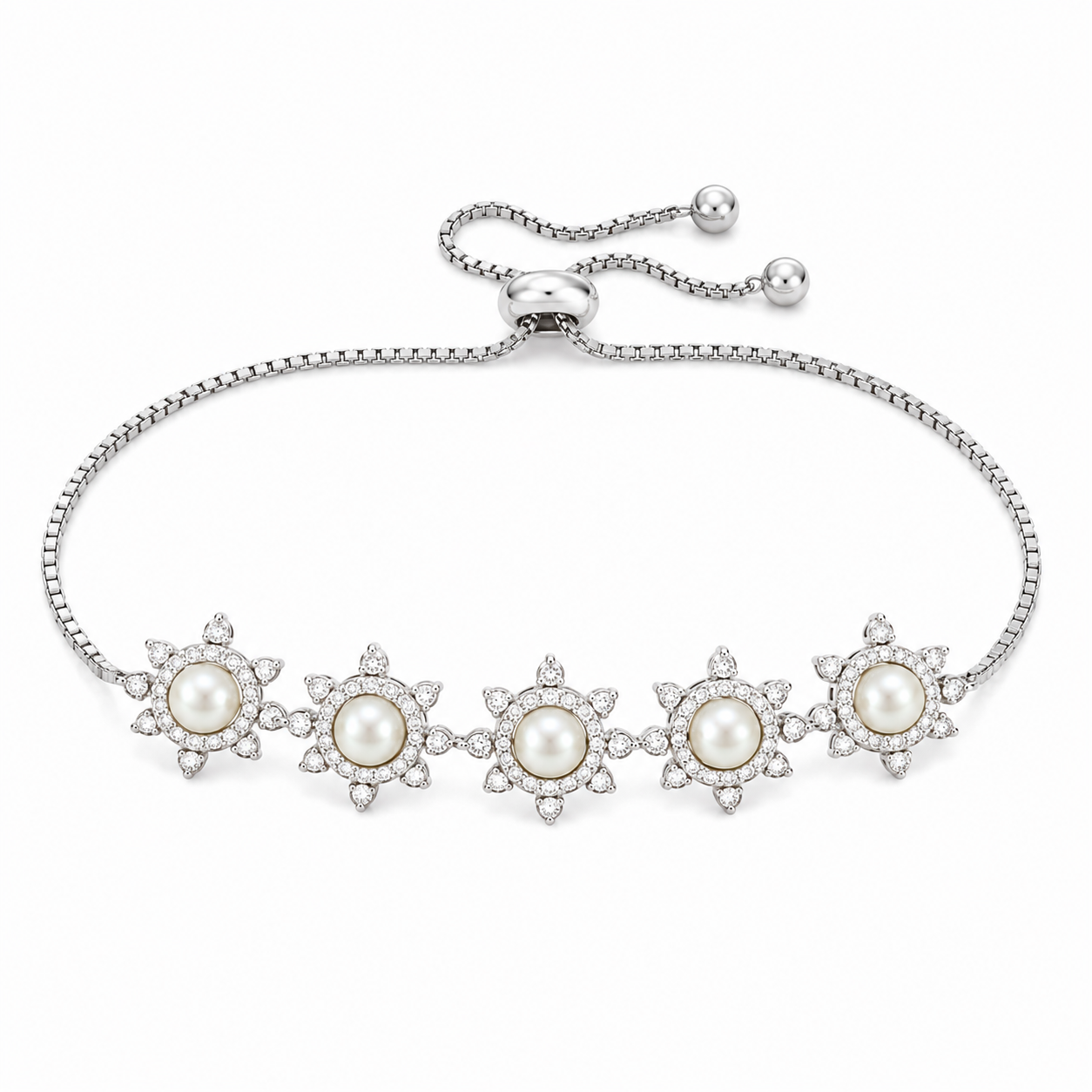 Opal Glow Adjustable Tennis Bracelet