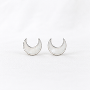 925 Silver Night Pearl Earrings - White