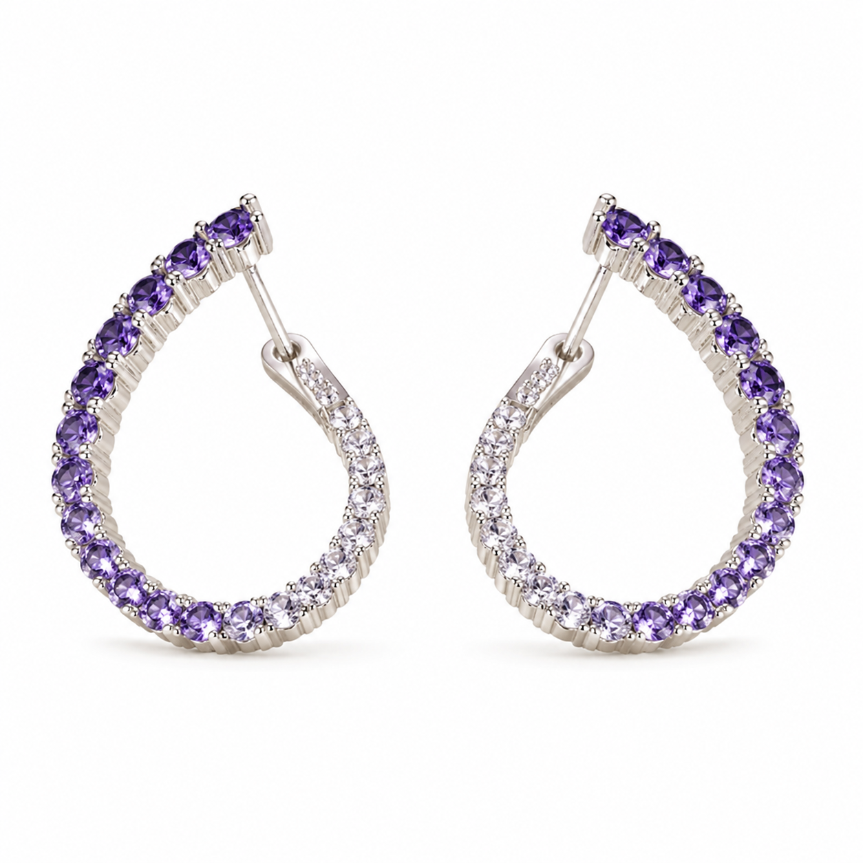Gradient Earrings - Purple