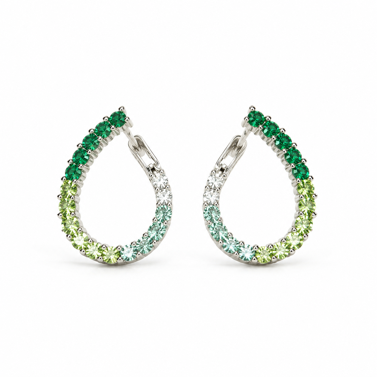 Gradient Earrings - Green