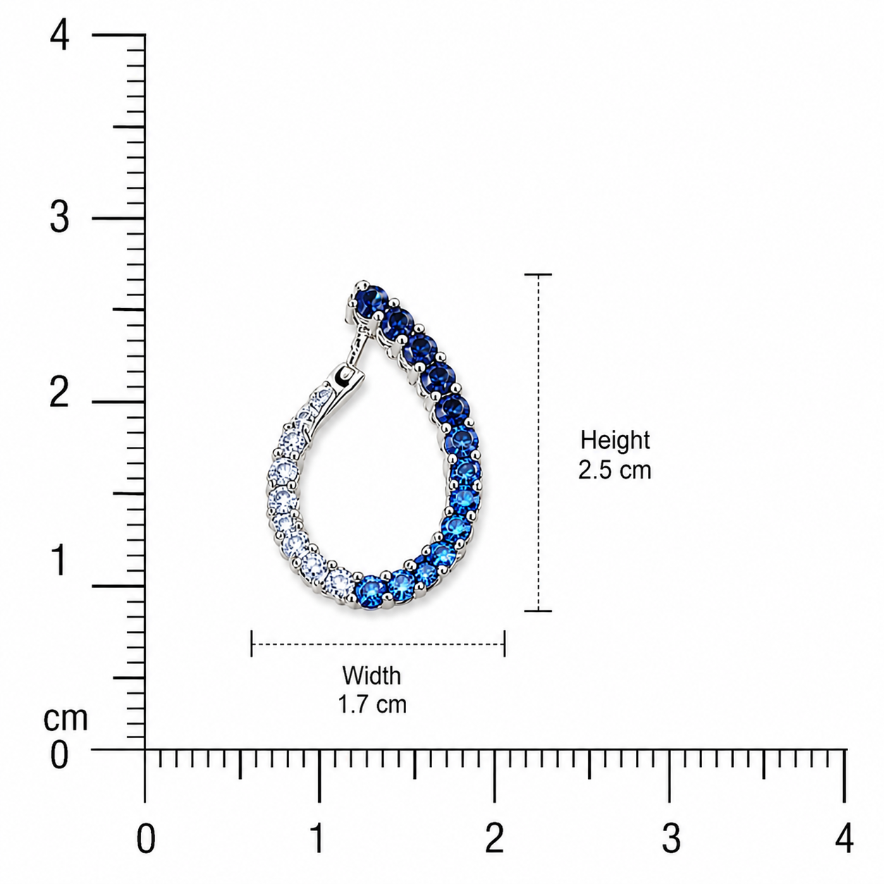 Gradient Earrings - Blue