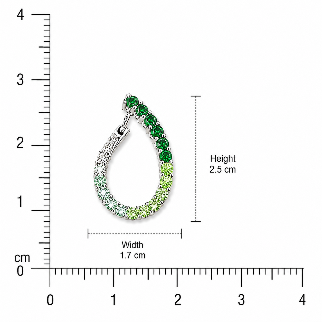 Gradient Earrings - Green
