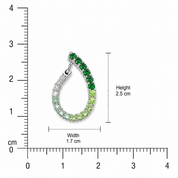 Gradient Earrings - Green
