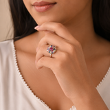 925 Silver Carnival Blossom Ring