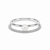 925 Silver Pearl Radiance Ring