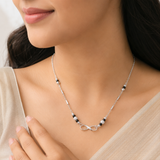 Sterling Silver Fancy Infinity Mangalsutra