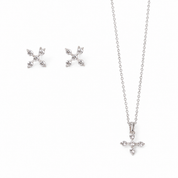 Diamond Dust Pendant Set with Chain