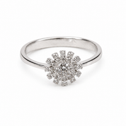 Silver Sterling SnowFlake Ring