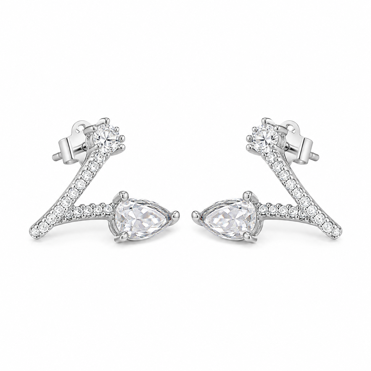 V Love Earrings
