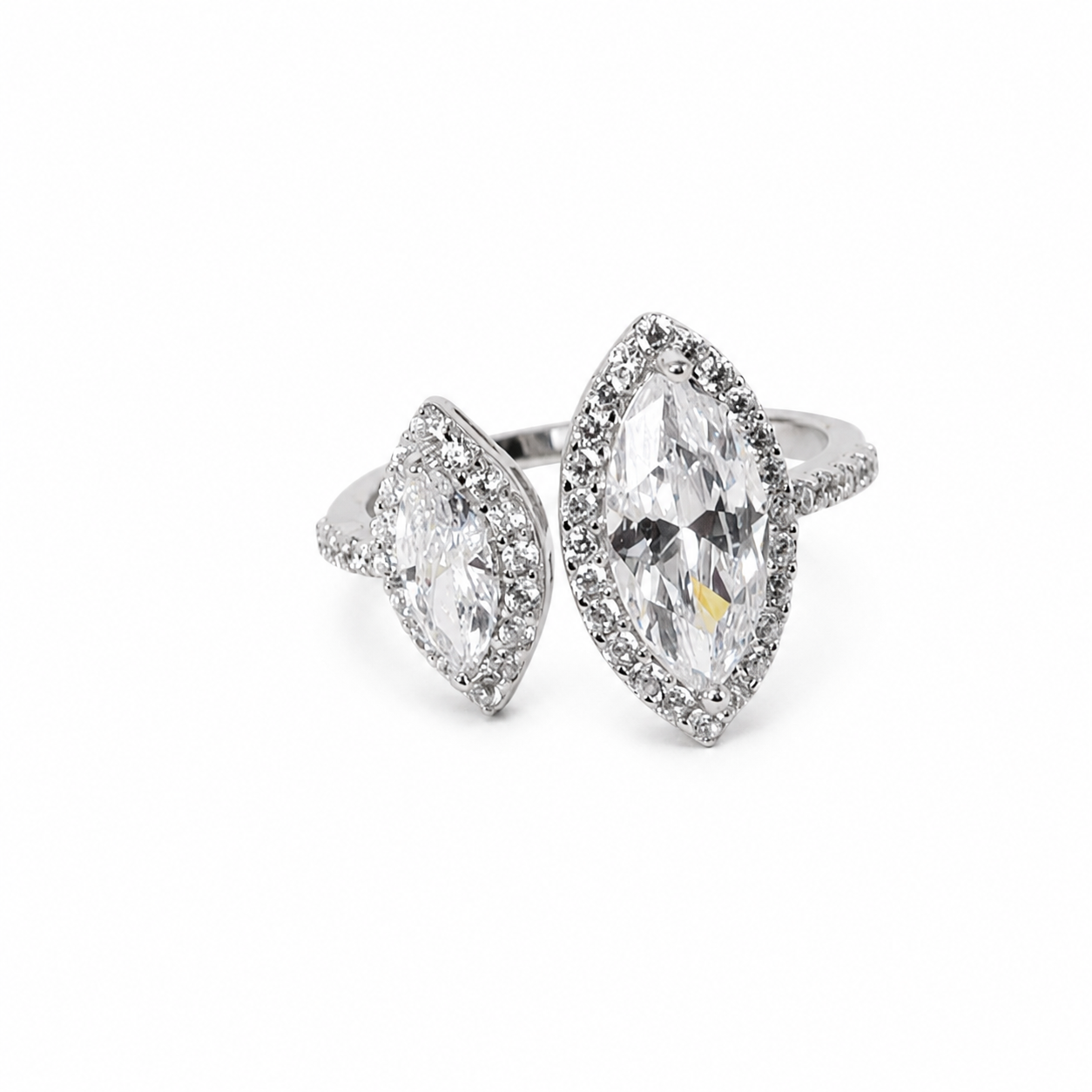 Silver Eshita Diamond Ring