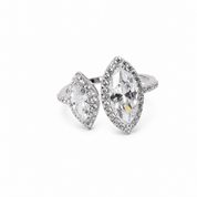 Silver Eshita Diamond Ring