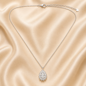 925 Silver Diana Pear Necklace