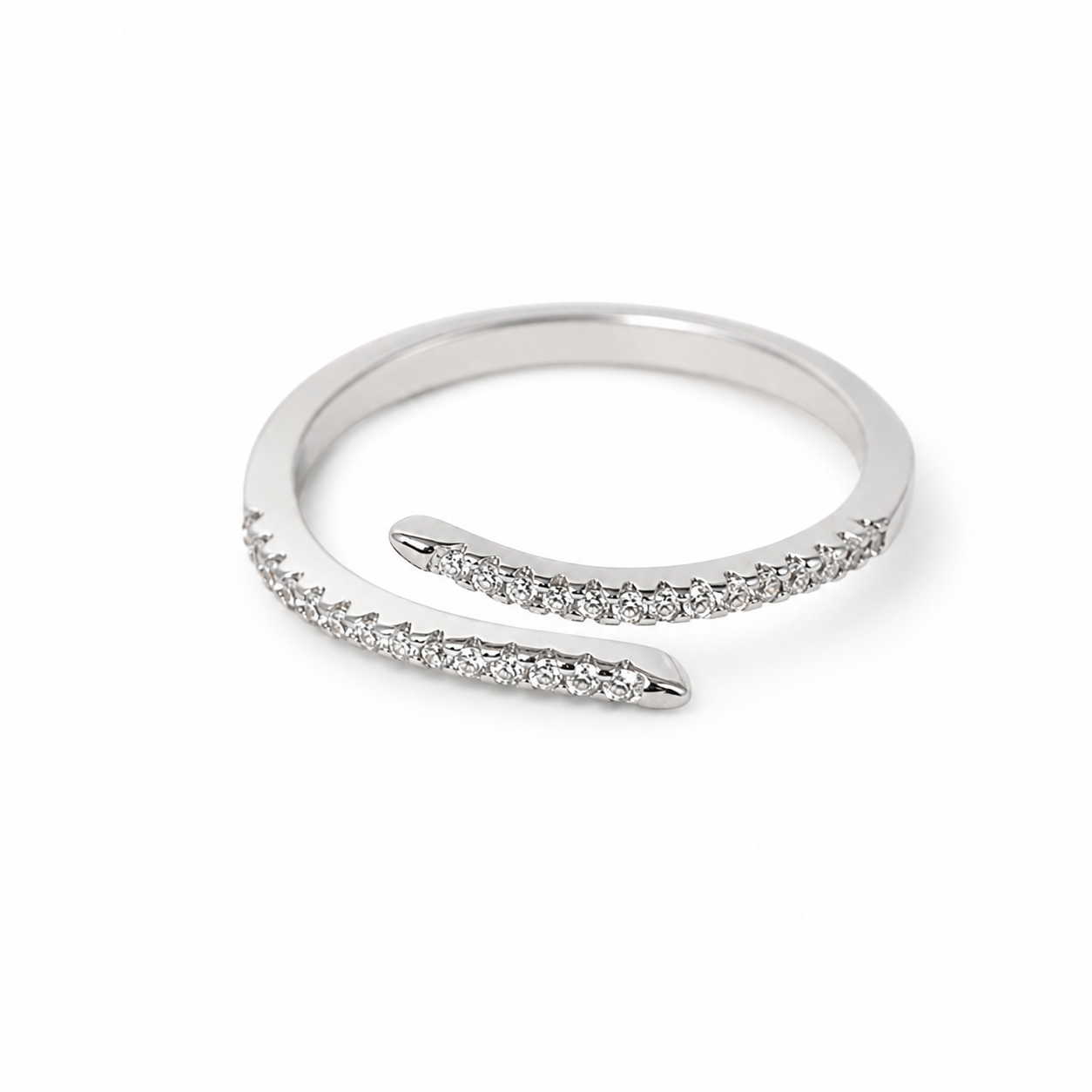 925 Silver Unique Diamond Ring