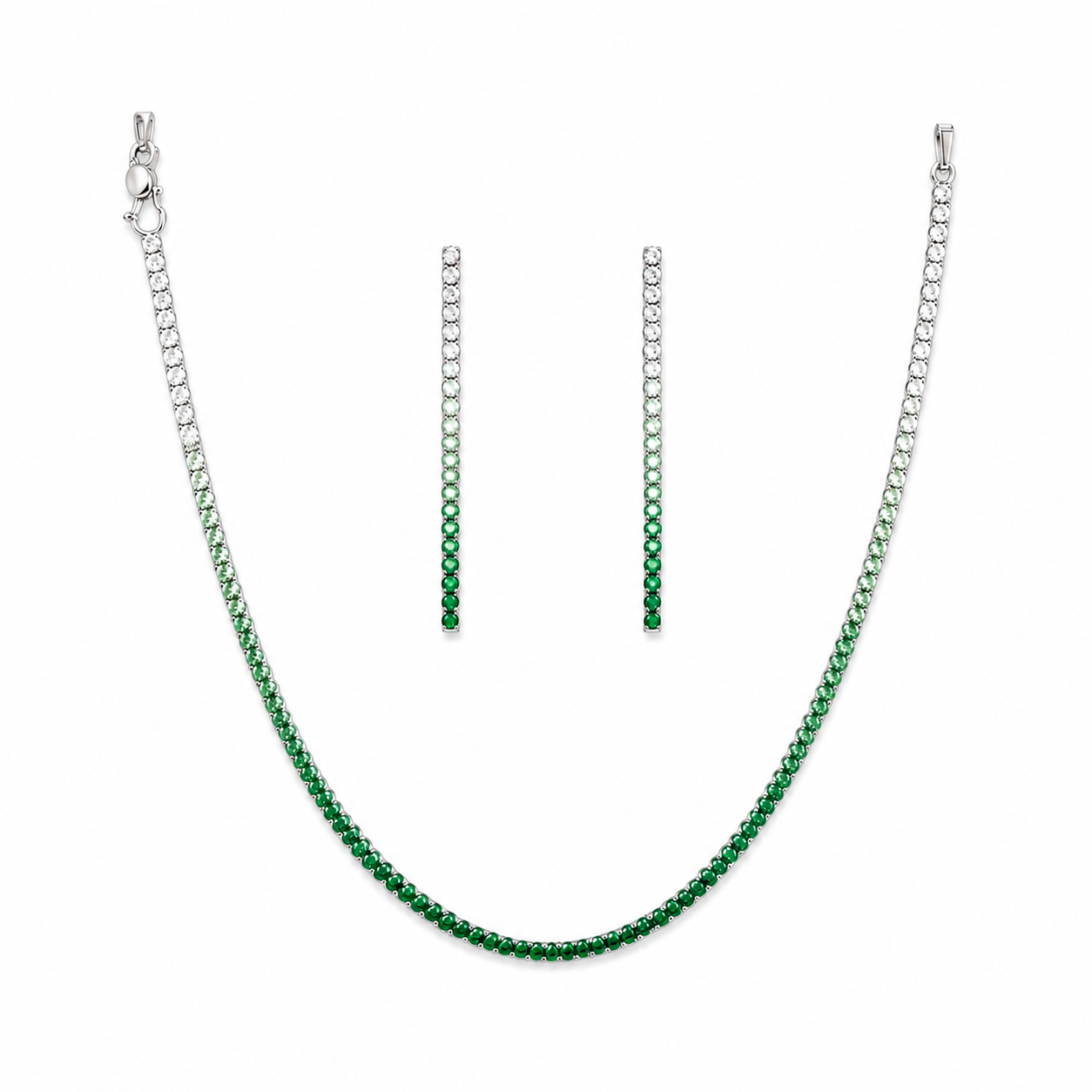Nikita Necklace set - Green