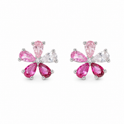 Rainbow Petal Earring - Pink