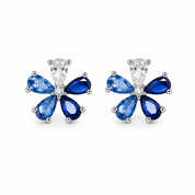 Rainbow Petal Earring - Blue