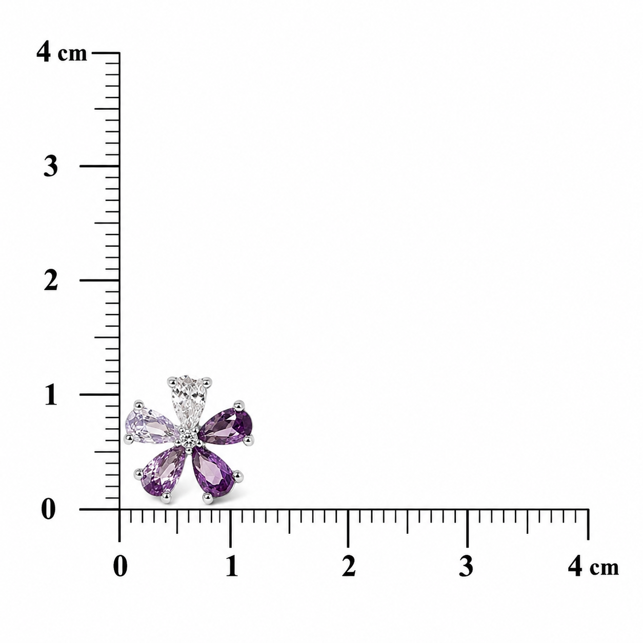 Rainbow Petal Earring - Purple