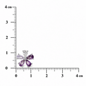 Rainbow Petal Earring - Purple
