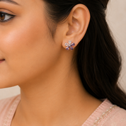 Rainbow Petal Earring - Purple