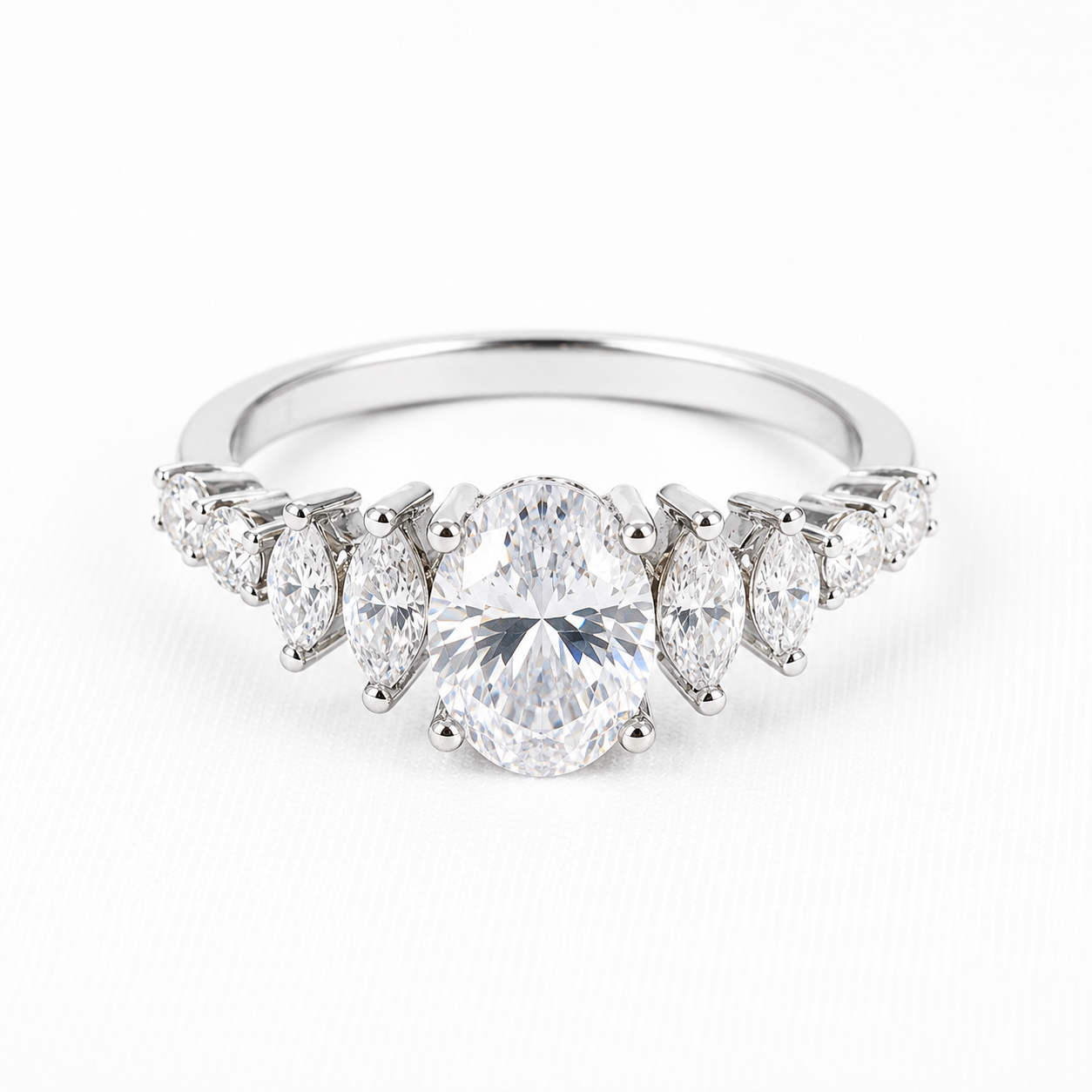 Diamond Dewdrop Ring