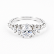 Diamond Dewdrop Ring