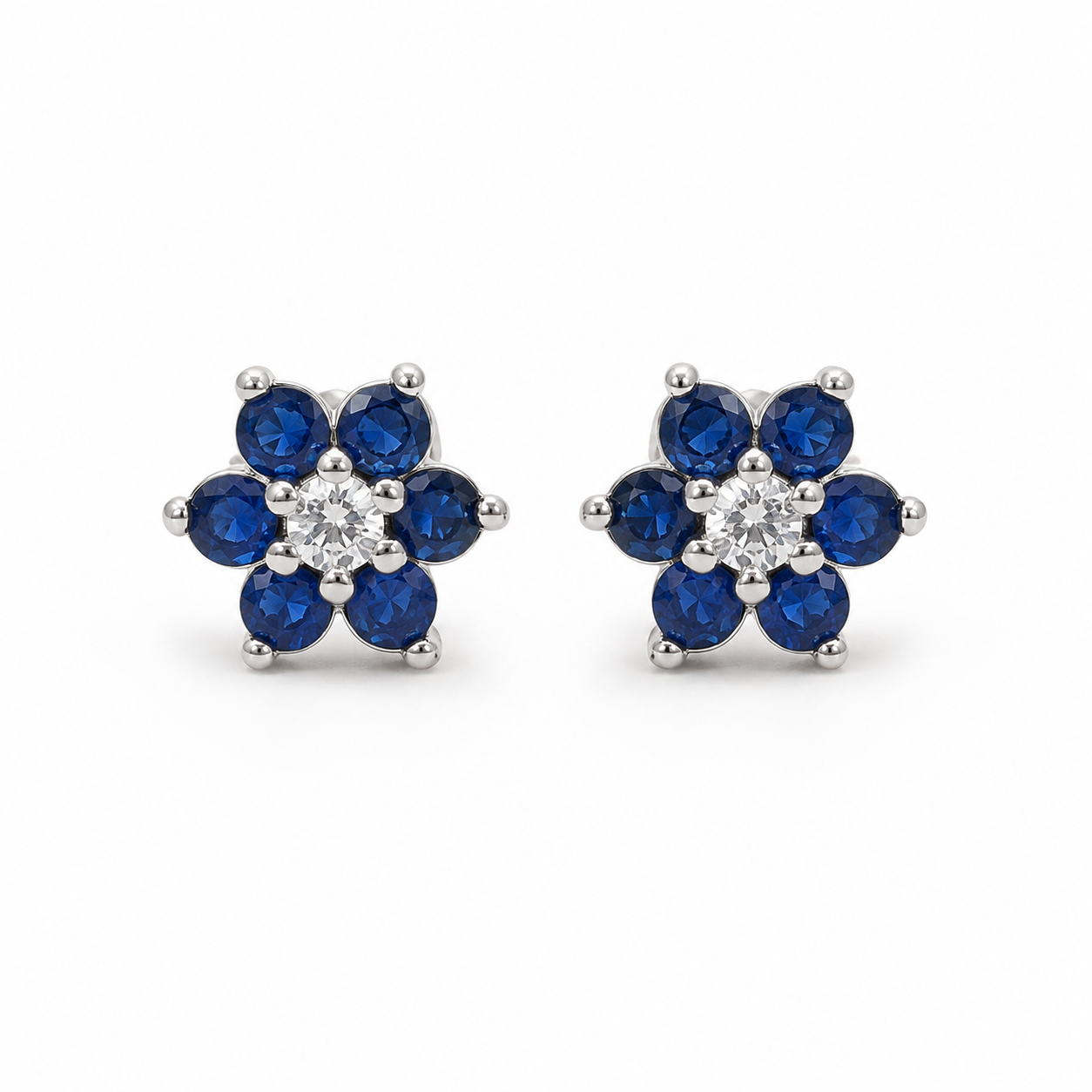 Aanya Studs Earring - Dark Blue