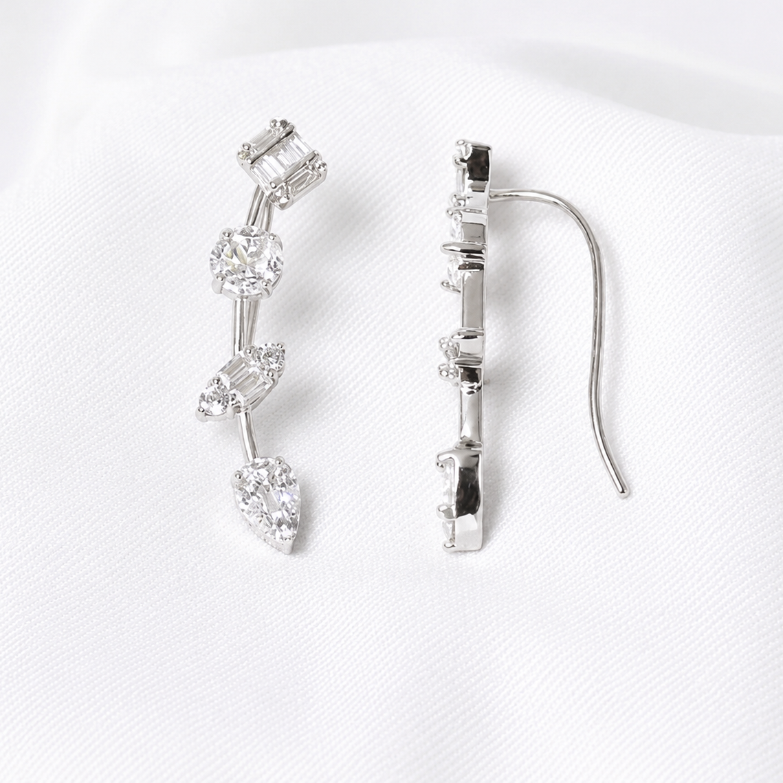 Silver Zahra Cuff Earring