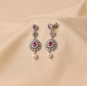 Sterling  Silver Query Pearl Haram - Pink