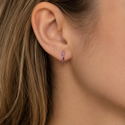 Tine Diamond Earring - Pink