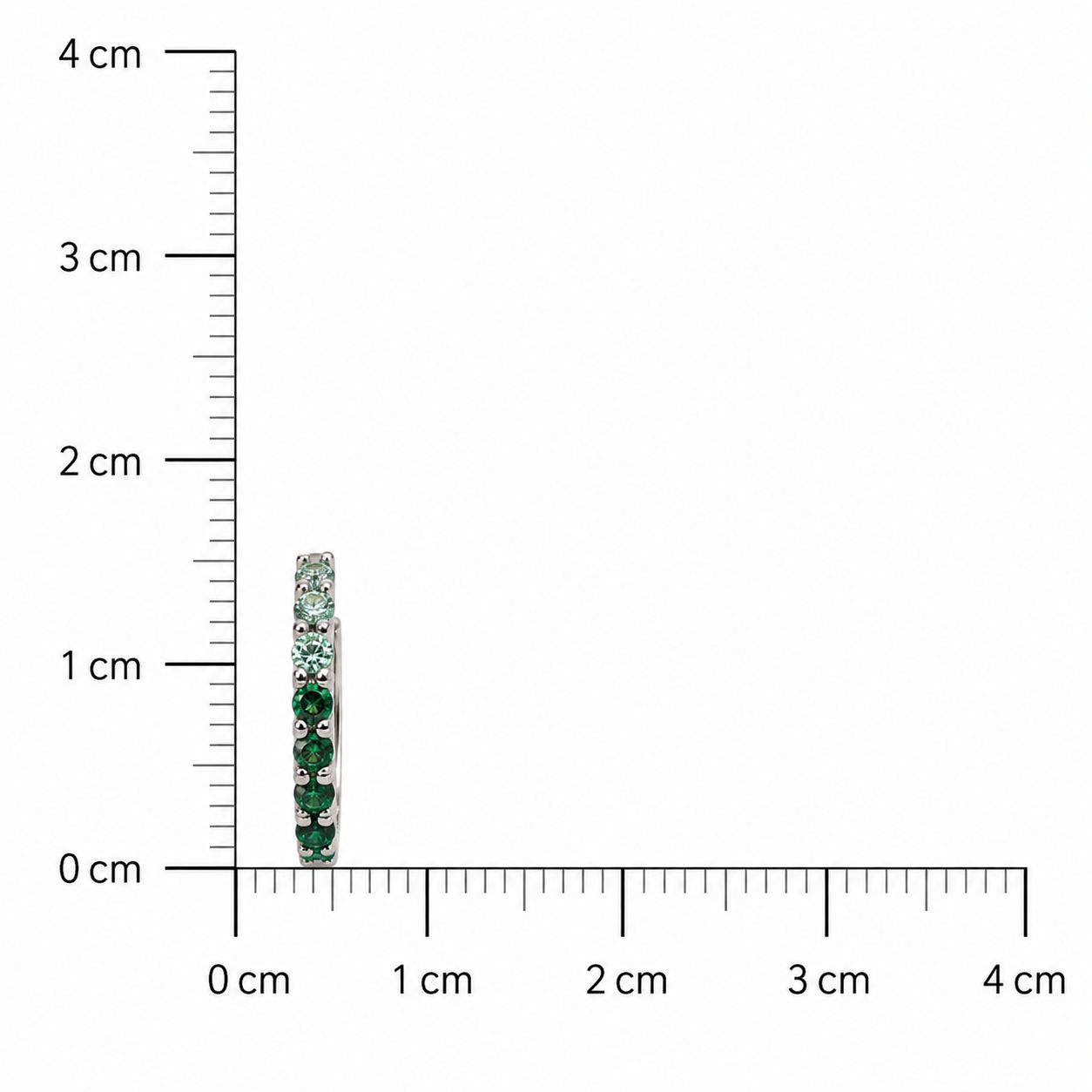 Tine Diamond Earring - Green