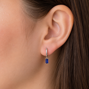 Radiant Drop Earring - Dark Blue