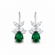 Butterfly Drop Earring -Dark Green