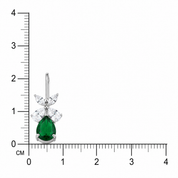 Butterfly Drop Earring -Dark Green