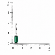 Radiant Drop Earring - Dark Green