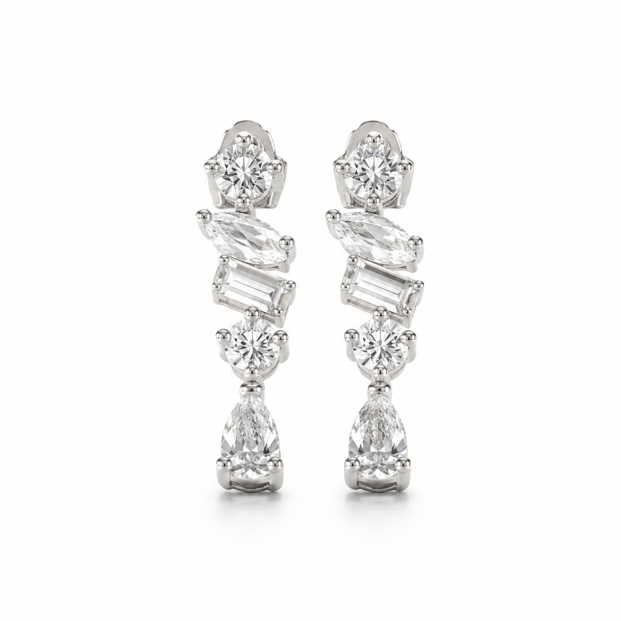 Katrina Drop Diamond Earring