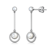 Ecliptic Earrings - White MOP