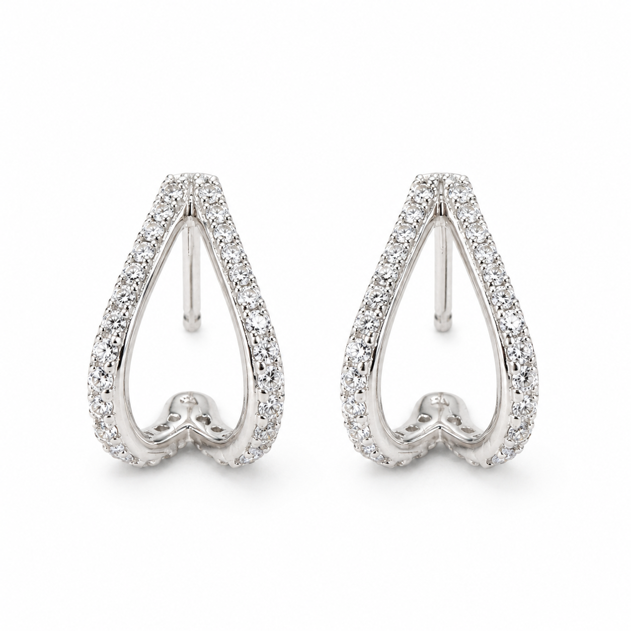 925 Sterling Silver Robin Diamond Earrings