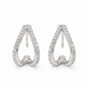 925 Sterling Silver Robin Diamond Earrings
