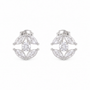925 Silver Irish Diamond Stud Earring