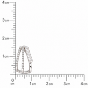 925 Silver Sriti Diamond Cuff Earrings