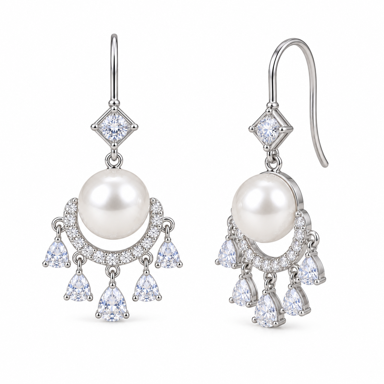 925 Silver Sally Drops Earrings