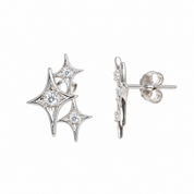 3 Star Diamond Earring