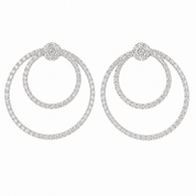 Double Circle Pave Studs