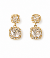 925 Silver- Diamond Adhira Drops Gold
