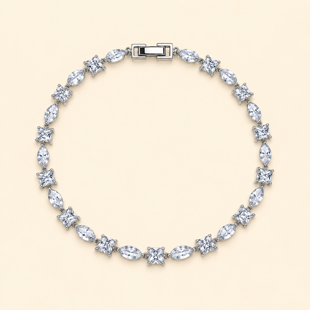 Square And Marquis Bracelet
